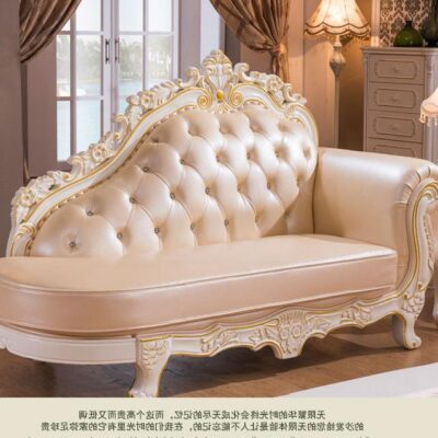 Sofa phong cách châu Âu nhà cứng chạm khắc gỗ nguyên khối kích thước kết hợp phòng khách đơn giản lớp trên cùng đồ nội thất da bò kiểu Mỹ