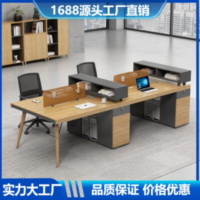 Nội thất văn phòng bàn ghế nhân viên kết hợp bàn máy tính nhân viên văn phòng đơn giản 2/4/6 người