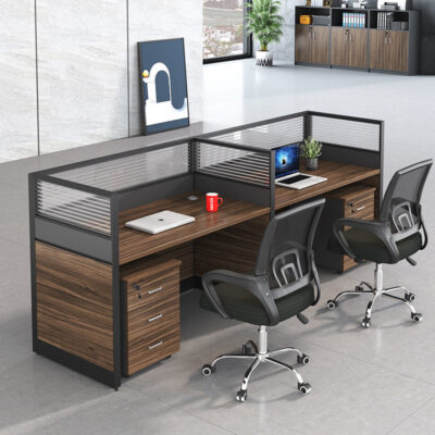 Nội thất văn phòng bàn nhân viên màn hình đơn nhân viên bàn máy tính kết hợp màn hình bàn nhân viên bốn người