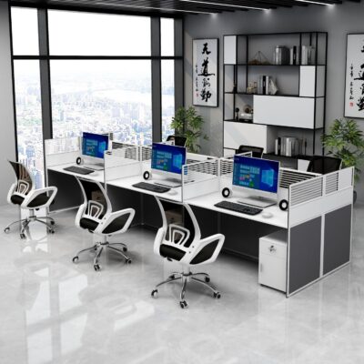 Bàn ghế nhân viên kết hợp bàn nhân viên máy tính đơn giản hiện đại bàn làm việc màn hình màn hình ghế