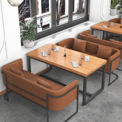Giải trí thẻ đôi ghế sofa bàn ghế kết hợp lưới đỏ cửa hàng nhà hàng quán cà phê bàn ăn nhà hàng 1407 để mở cửa hàng