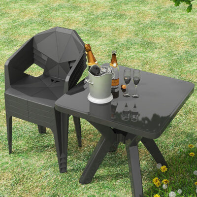 Bán buôn dày chống thấm nước ngoài trời bàn ghế nhựa kết hợp chợ đêm gian hàng thực phẩm ghế sau mạnh thịt nướng bảng bia