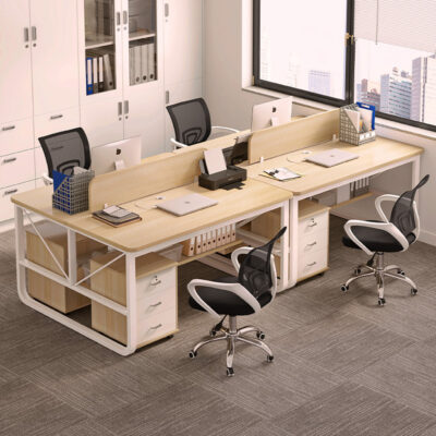 Bàn ghế văn phòng kết hợp nhân viên đơn giản nhân viên văn phòng nội thất đơn giản / bàn máy tính người