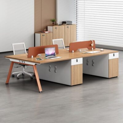 Bàn tài chính nhân viên bàn ghế kết hợp công ty 4 người 6 bàn đôi đơn giản bàn nhân viên văn phòng