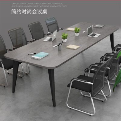 Bàn hội nghị bằng thép bàn dài bàn tròn với bàn tiếp tân đơn giản hiện đại kết hợp bàn ghế phòng hội nghị mới