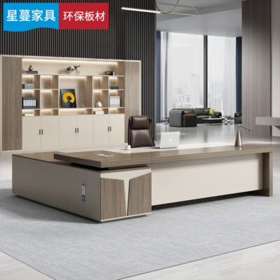 Bàn làm việc Đơn giản Hiện đại Bàn Boss Bàn Giám đốc Bộ Nội thất Văn phòng Nhẹ nhàng Thời trang Sang trọng Chủ tịch Bàn Chủ tịch