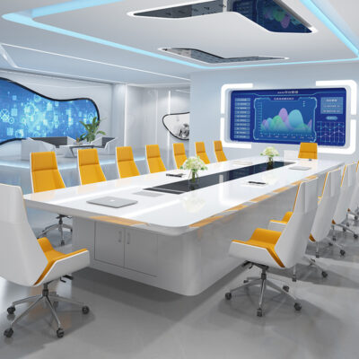 Bàn hội nghị bàn dài đơn giản thời trang hiện đại văn phòng bàn ghế đàm phán lớn kết hợp bàn dài bàn đào tạo