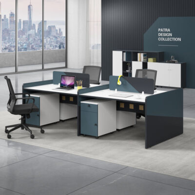 Bàn ghế kết hợp nhân viên ghế 4/6 người bàn tài chính bàn nhân viên hiện đại đơn giản nội thất văn phòng