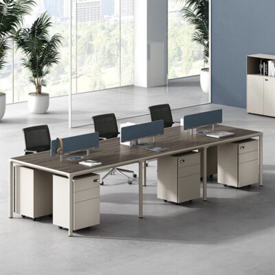 Bàn làm việc văn phòng mới bàn nhân viên thiết kế thời trang bàn nhân viên văn phòng đơn giản hiện đại mở bàn ghế máy tính