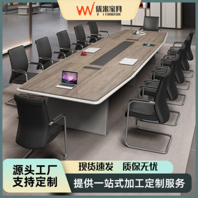 Bàn ghế hội nghị văn phòng đơn giản hiện đại bàn dài cong đơn giản bàn tiếp khách phòng đàm phán lớn nhỏ