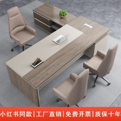 Bàn ghế văn phòng sếp kết hợp bàn giám đốc bàn chủ tịch điều hành bàn giám đốc đơn giản hiện đại bàn văn phòng sếp