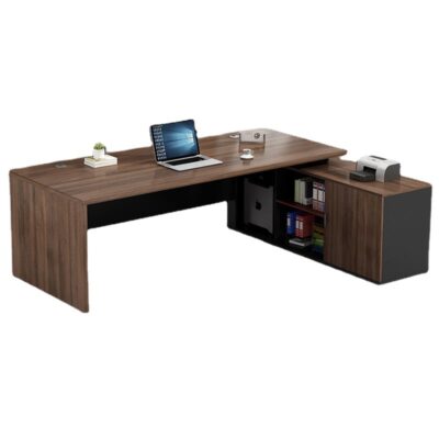 Bàn giám đốc kết hợp ghế văn phòng thời trang đơn giản hiện đại với tủ văn phòng đơn giám đốc điều hành bàn chủ tịch