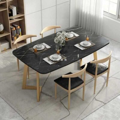 Bán buôn bàn ăn gia đình chữ nhật đơn giản 2 người 4 người 6 người cho thuê bàn ăn chung cư nhà hàng quán ăn nhanh bàn ghế