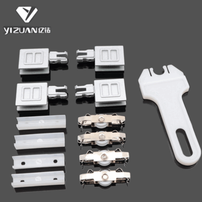 Cửa tủ bánh mì con lăn rãnh trên và dưới hợp kim nhôm ray tủ phụ kiện kéo đẩy ròng rọc cửa kính mới