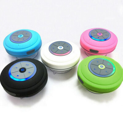Q9 Chống Thấm Nước Hút Loa Bluetooth Không Dây Cắm Thẻ Phòng Tắm Ô Tô Nhỏ Âm Thanh Tròn Nhiều Màu Sắc Mới Quà Tặng Điện Tử