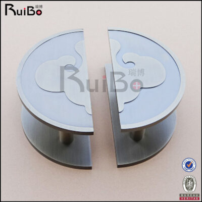 Nhà máy bán trực tiếp tấm nhôm hình bán nguyệt tay cầm bằng đồng tay nắm cửa kính tay nắm cửa phần cứng sang trọng RB-4113