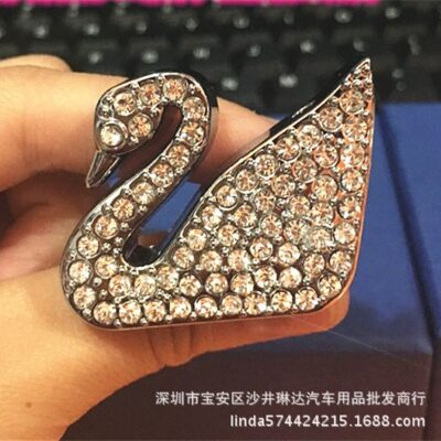 Kẹp nước hoa ô tô thiên nga điều hòa ô tô Nước hoa ô tô ô tô ô tô thiên nga ô tô phụ kiện ô tô sáng tạo đính kim cương