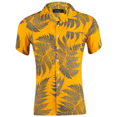 Châu Âu Và Mỹ Bán Chạy Từ Cuba Cổ Áo Sơ Mi In Hình Nam Mỹ Kích Thước Cotton Tencel Phù Hợp Với Cổ Áo Bãi Biển áo Sơ Mi Nam