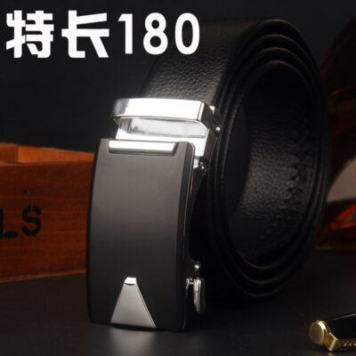 Thắt lưng khóa tự động nam 160 Thắt lưng cỡ lớn Fat Man Đặc biệt 180 Thắt lưng quần Nam thế hệ gửi Pinduoduo Phong cách bùng nổ