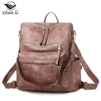 ba lô xuyên biên giới zhenli ba lô sức chứa lớn ba lô nữ ba lô phong cách cổ điển châu Âu và châu Mỹ