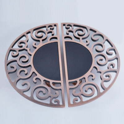 Đồng đỏ tay cầm bằng thép không gỉ hình bán nguyệt xử lý nghệ thuật tay nắm cửa tay khách sạn tay cầm lớn thang máy lan can ô tô