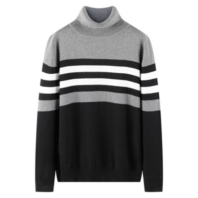 Áo len nam học sinh tuổi teen áo len dệt kim có đáy cổ cao treo bắn phiên bản Hàn Quốc của xu hướng quần áo ấm áo len đẹp trai