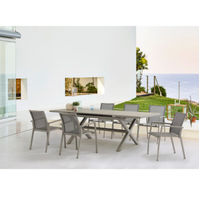 Bàn ghế ngoài trời ghế lưới cafe sân vườn ban công bàn ghế rút kết hợp ghế lưới chống thấm thoáng khí