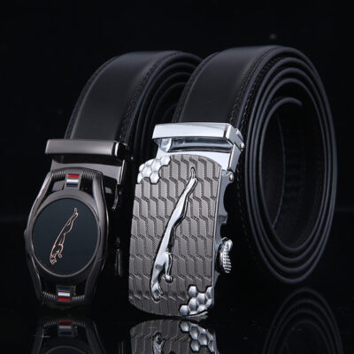 Các nhà sản xuất bán buôn thắt lưng nam da bò kinh doanh thắt lưng khóa tự động thắt lưng nam da bò cổ điển thắt lưng mới