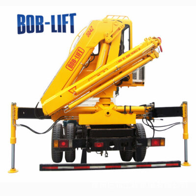 Nhà máy tự làm xe tay gấp nhỏ cần cẩu vận chuyển cần cẩu xe tải thủy lực cần cẩu 4 tấn có thể thêm phòng điều hành