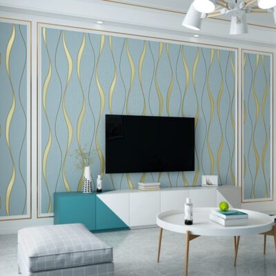Giấy dán tường nhung gợn nước màu xám da lộn hiện đại tối giản phòng khách phòng ngủ TV nền tường giấy dán tường