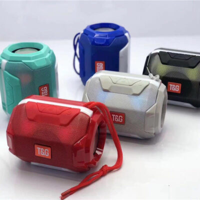 Loa bluetooth không dây TG162 dạ quang đèn nhiều màu sắc ngoài trời di động thẻ loa siêu trầm ngoại thương xuyên biên giới âm thanh nhỏ