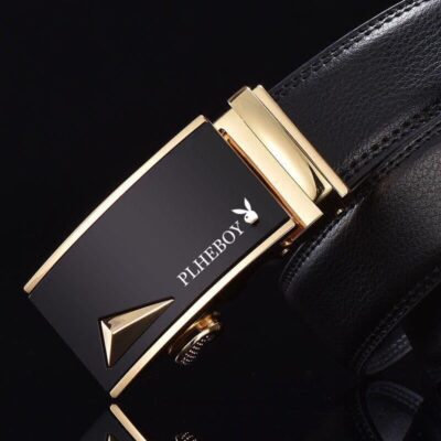 Thắt lưng da nam hợp kim khóa tự động thắt lưng da bò da thật hàng da quà tặng doanh nghiệp thắt lưng quần các nhà sản xuất bán buôn