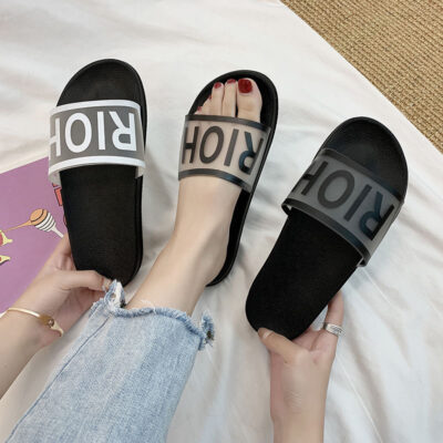 Dép Nữ Mùa Hè Đi Trong Nhà Ins Chống Trơn Trượt Nhà Tắm Tắm Mùa Hè Dễ Thương Nhà Cặp Đôi Đế Mềm Sinh Viên Dép Đi Trong Nhà