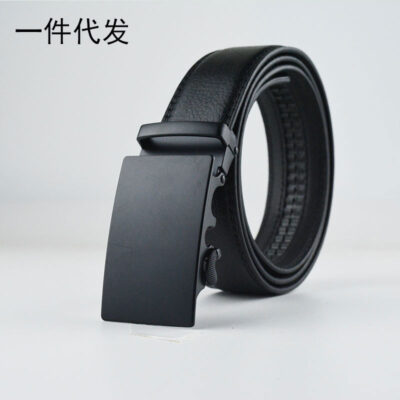 Thời Trang Nam Laser Phẳng Khóa Tự Động Thắt Lưng Nam Bán Buôn Quần Da Nam Công Sở Thắt Lưng Chạy Sông Hồ Trang Trí Eo