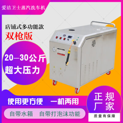 Súng đôi nhiệt độ cao và áp suất cao thương mại cao với máy làm sạch bằng hơi nước mới máy rửa xe hơi điện thông minh cầm tay di động
