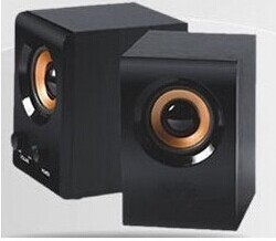 Thích hợp cho máy tính loa gỗ 608 active 2.0 sơn đàn piano loa máy tính bằng gỗ nguyên chất