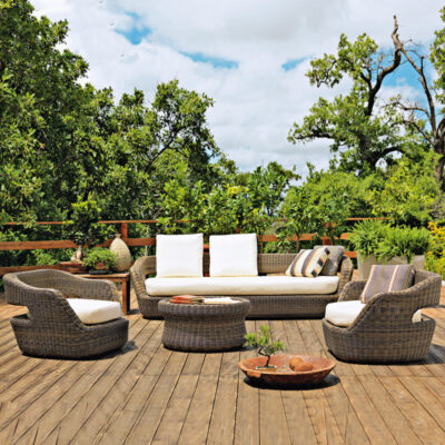 Ngoài Trời Ghế Sofa Ghế Mây Nội Thất Homestay Ban Công Sân Vườn Dệt Ngoài Trời Mục Vụ Ngoài Trời Kết Hợp Bộ 3