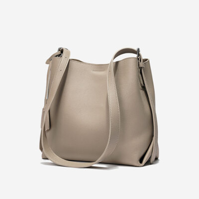 Túi da nữ 2023 túi da xô sức chứa lớn mới túi đeo vai túi đi lại đơn giản khí chất túi Messenger