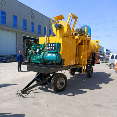 Máy trộn nhựa đường thải Máy trộn dầu nhựa đường cát đá 0,7 vuông 1,5 vuông nhà sản xuất tàu chở nhựa đường