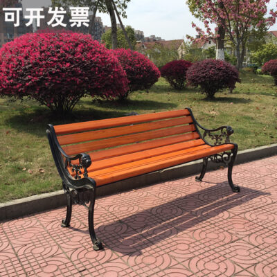 Ghế công viên ngoài trời giải trí đơn giản hàng ghế vuông ghế cộng đồng lưng ghế tùy chỉnh băng ghế gỗ nhựa nhà máy bán buôn