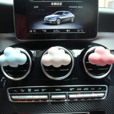 Nước Hoa Ô Tô Máy Khuếch Tán Hương Thơm Lỗ Thông Khí Kẹp Cloud Mở Rộng Hương Thơm Đá Dễ Thương Thạch Cao Trang Trí Xe Tiếp Liệu Vật Trang Trí Daquan