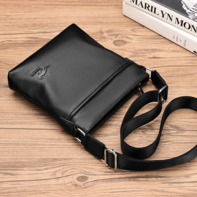 Túi Nam Da Bò Lớp Trên Túi Đeo Vai Da Thật Túi Nam Phong Cách Doanh Nhân Ba Lô Treo Túi Hợp Thời Trang