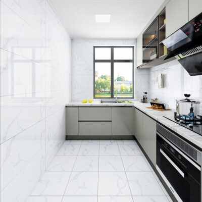 Nhà máy Phật Sơn bán hàng trực tiếp 400x800 toàn thân tấm vừa nhà bếp và phòng tắm phù hợp với tường và gạch lát sàn nhà vệ sinh