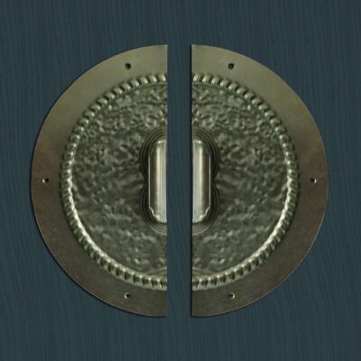 Mới Trung Quốc tay nắm cửa gỗ đồng màu tay nắm cửa hình bán nguyệt tay cầm đơn giản cửa đồng tay nắm cửa trượt