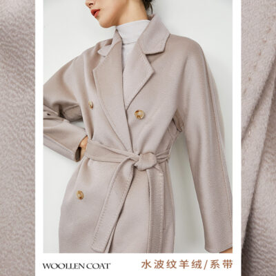 Áo khoác cashmere hai mặt cổ điển mùa đông 2023 cổ điển 101801M dành cho nữ