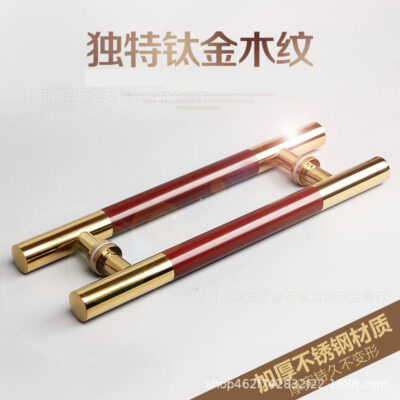 Dày ống tròn thép không gỉ cửa kính Tay nắm cửa Tay nắm cửa trượt mạ điện sơn cổ tay cầm