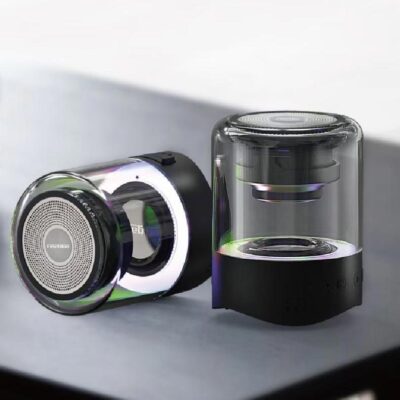 Loa bluetooth hút từ tính TWS có thể được chia thành hai hiệu ứng âm thanh nổi vòm gây sốc Đèn LED chiếu sáng xung quanh MK22