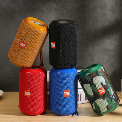 Mới TG264 Vải Loa Bluetooth Không Dây Di Động Ngoài Trời Thẻ TWS Khớp Nối Quà Tặng Sáng Tạo