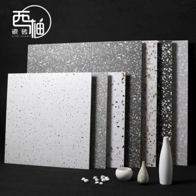 Gạch terrazzo màu 600x600 gạch cổ nhà hàng gạch lát nền chống trơn 800x800 shop quần áo tường gạch kỹ thuật