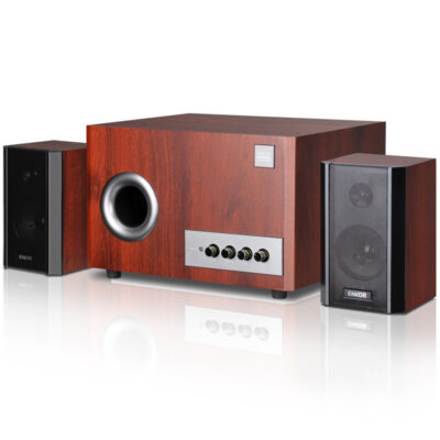 Enke S2850 máy tính để bàn đa phương tiện âm thanh hoạt động 2.1 loa siêu trầm bằng gỗ ảnh hưởng đến sự chấp thuận trực tiếp của nhà máy